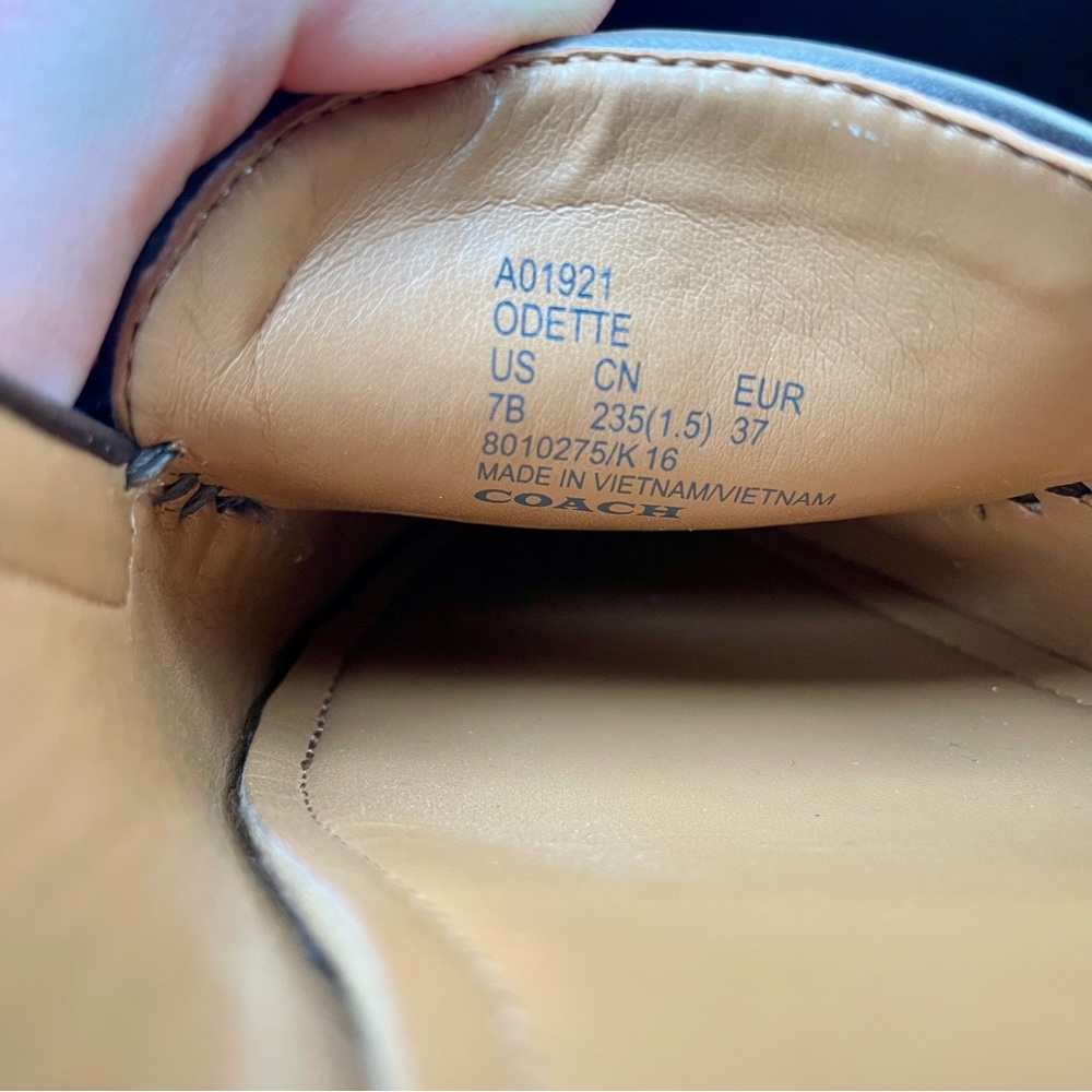 COACH Odette Slip-on Loafers, Flats. Size 7B. Like New. - Picture 10 of 10